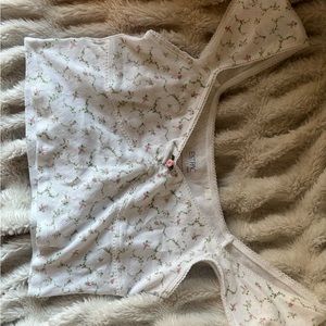 PacSun White Textured Top